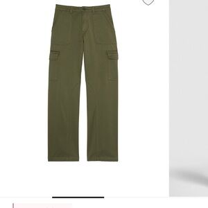 Victoria's Secret Army crème and pink Wide Leg Jeans